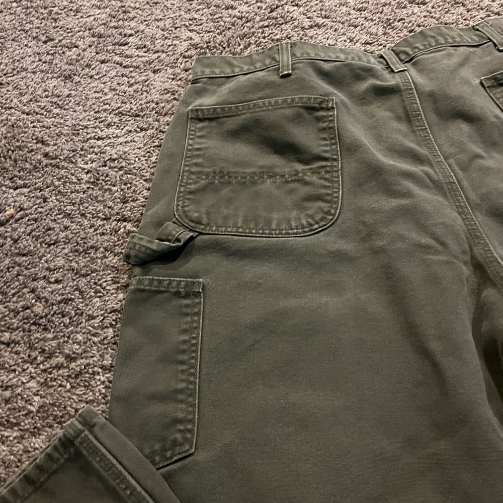 Carhartt men’s green denim pants 40x32 EUC